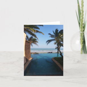 Blank beach card