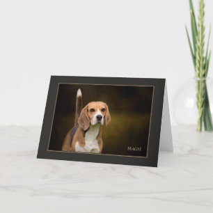 Blank Beagle Greeting Card