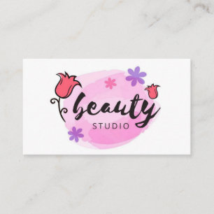 Blank Beauty Salon Business Card