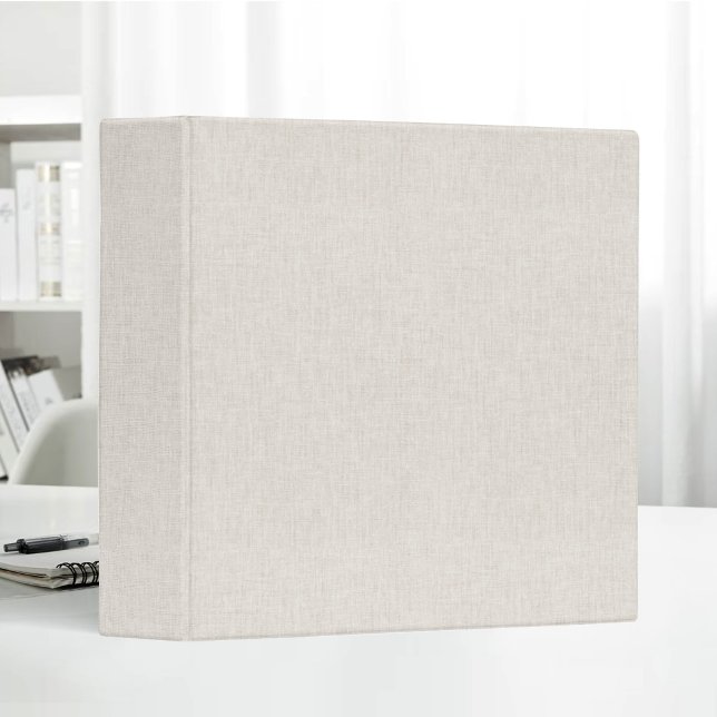 Blank Beige Linen Clean Simple Fabric Texture Binder (Creator Uploaded)