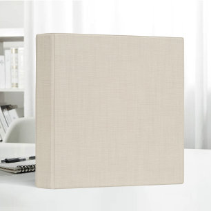 Blank Beige Linen Creme Simple Elegant Texture Binder