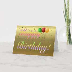 Blank Birthday Card