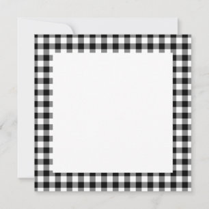 Blank Black and White Gingham Pattern