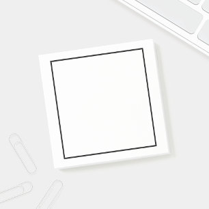 Blank Black and White Post-it Notes