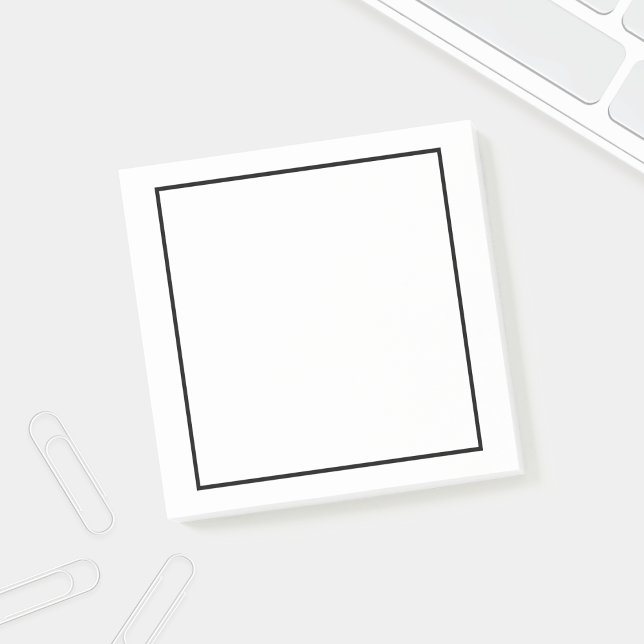 Blank Black and White Post-it Notes (Creator Uploaded)