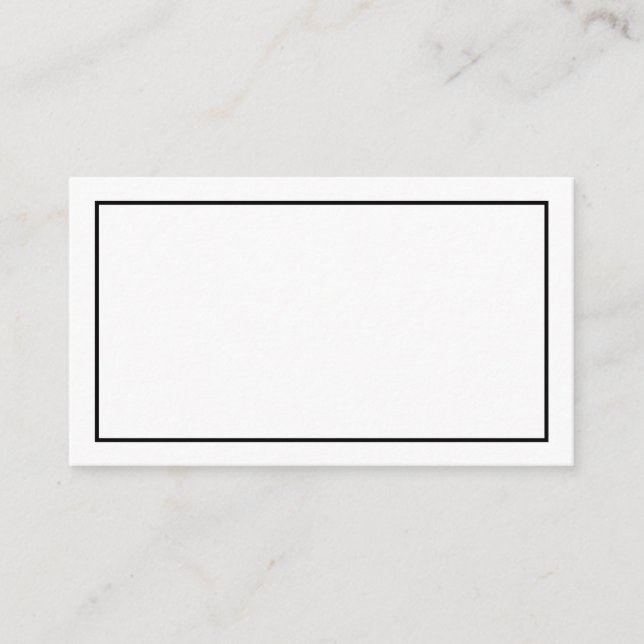 Blank Black and White Wedding Advice and Wishes (Front)