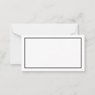Blank Black and White Wedding Advice and Wishes