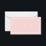Blank Blush Pink Wedding Advice and Wishes<br><div class="desc">Blank Blush and White Wedding Wedding Advice and Wishes Card
featuring white rectangle border on blush pink background.
Also perfect as wedding place cards,  business cards and more.

Click on the customize it button to personalize the design by choosing background colour you like.</div>