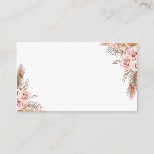 Blank Boho Enclosure Card (Front)