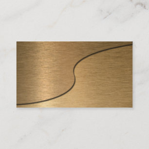 Blank Bronze Yin Yang Business Card