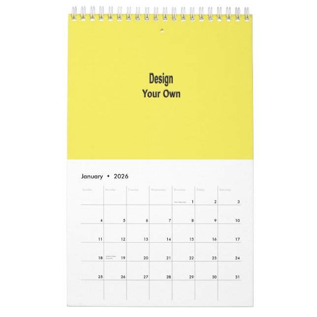Blank Calendar (Jan 2026)