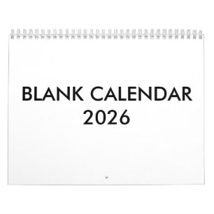 Blank Calendar For 2026