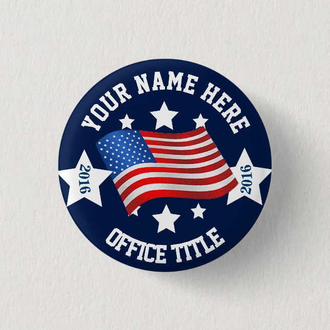 Blank Campaign Template 1 Inch Round Button (Front)