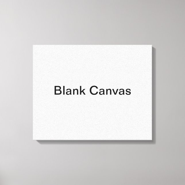 Blank Canvas Print (Front)