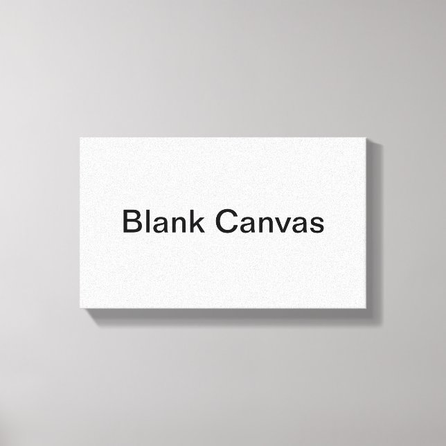 Blank Canvas Print (Front)
