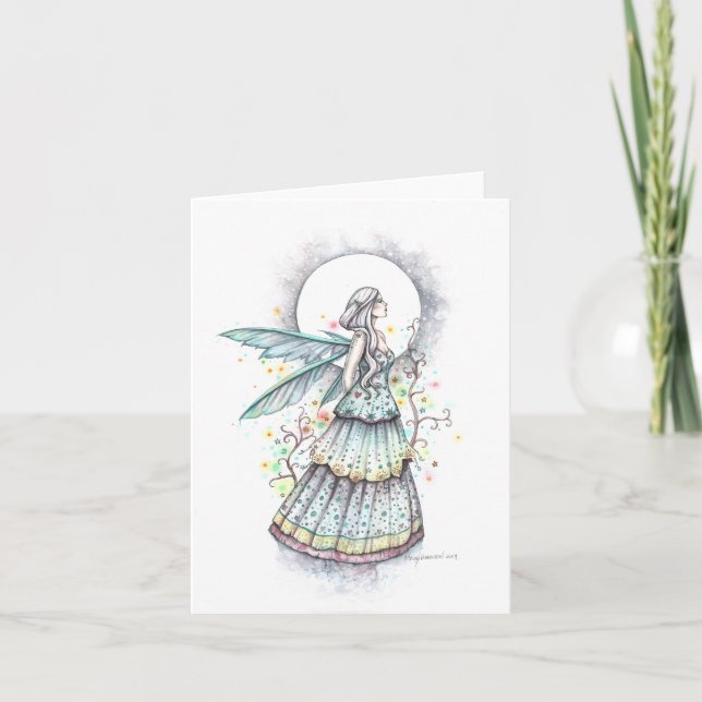 Blank Card Bohemian Moon by Molly Harrison (Front)