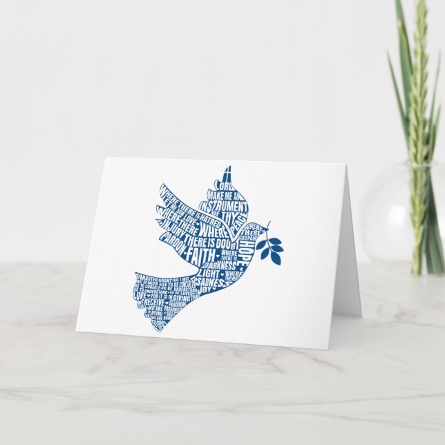 Blank Card: Instruments of Peace (St. Francis) Card (Front)