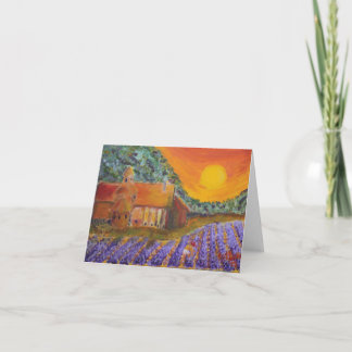 Blank Card Lavender in Provence