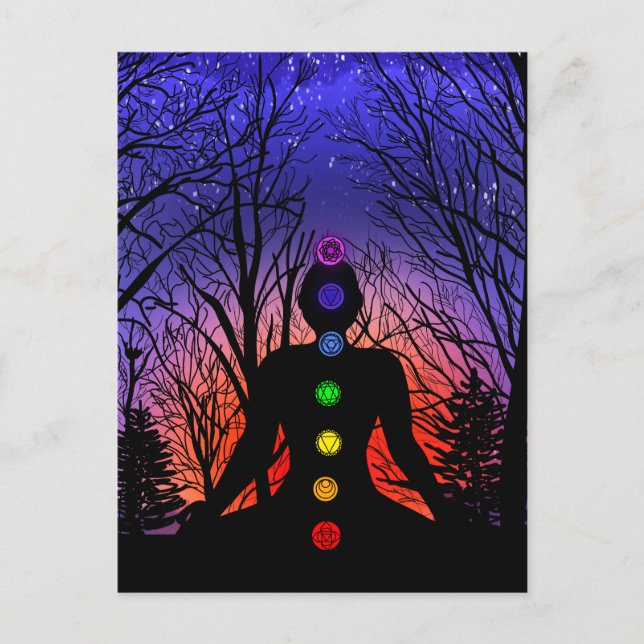 Blank Card | Meditation Yoga at Sunset (Front)