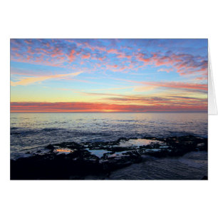 Blank Card, Ocean Sunset