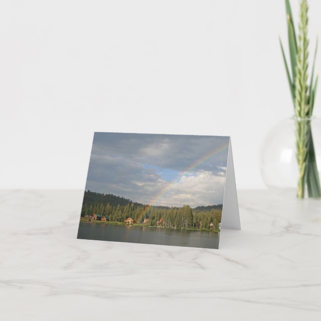 Blank Card, Rainbow Thank You Card (Front)