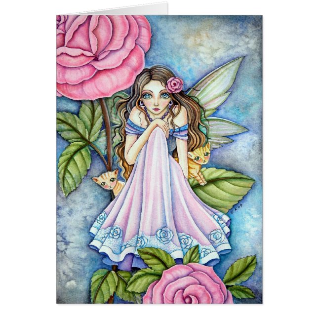 Blank Card  - * Rosy Dawn * (Front)