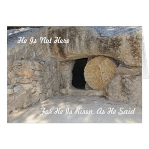 Blank Card With Empty Tomb Of Jesus