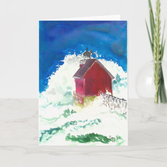 Blank Card with Raging seas (Front)