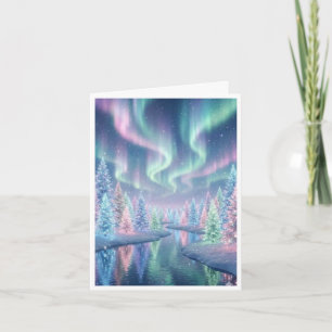 Blank Christmas scene card