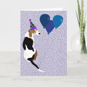 Blank Coonhound  Birthday card