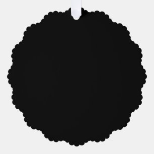 Blank Create Your Own - Black Ornament Card