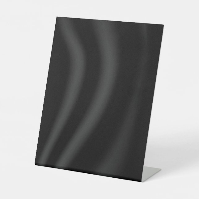 BLANK CREATE YOUR OWN BLACK PEDESTAL SIGN (Front)