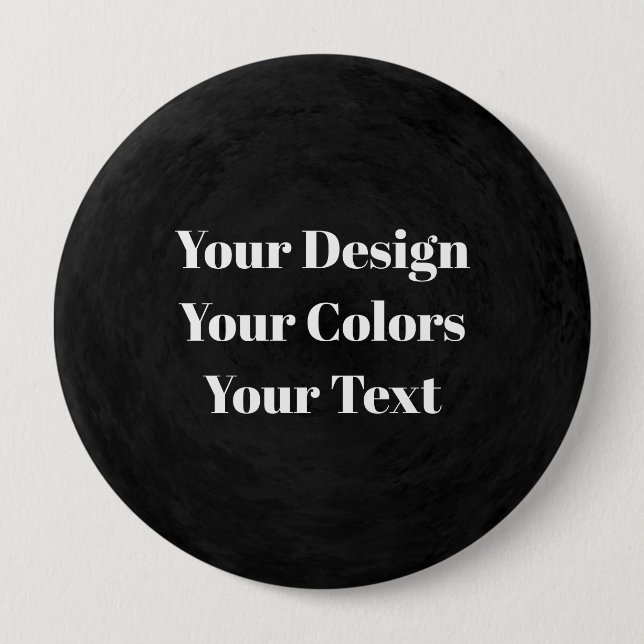 Blank - Create Your Own Custom 4 Inch Round Button (Front)