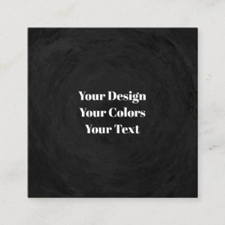 Blank - Create Your Own Custom Square Business Card