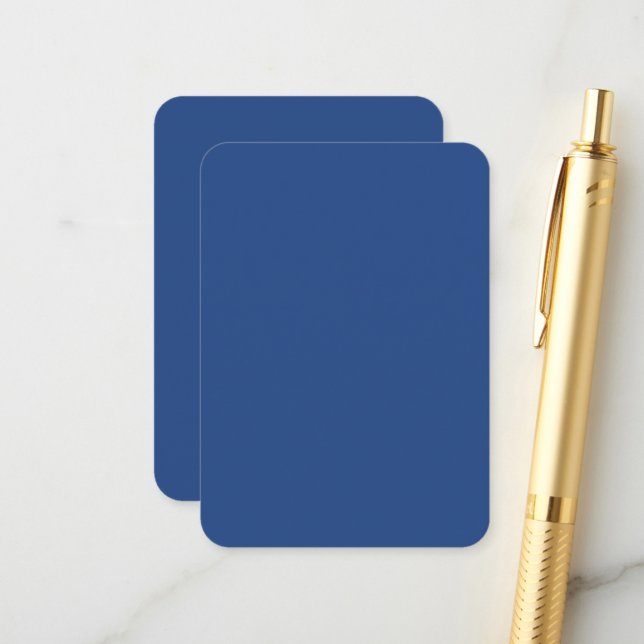 Blank Create Your Own - Deep Blue Enclosure Card (Front/Back In Situ)