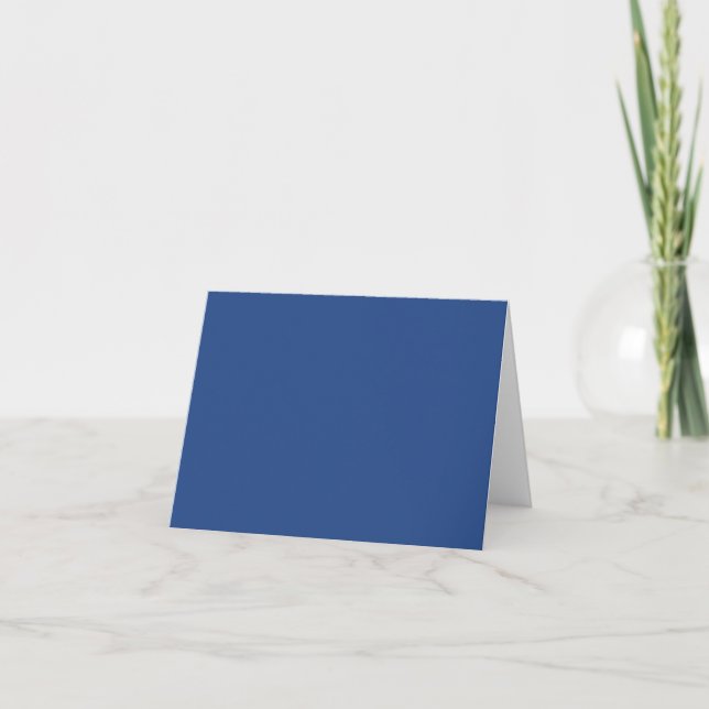 Blank Create Your Own - Deep Blue Invitation (Front)