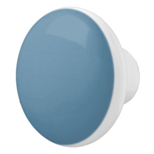 Blank Create Your Own - Grey Blue Ceramic Knob