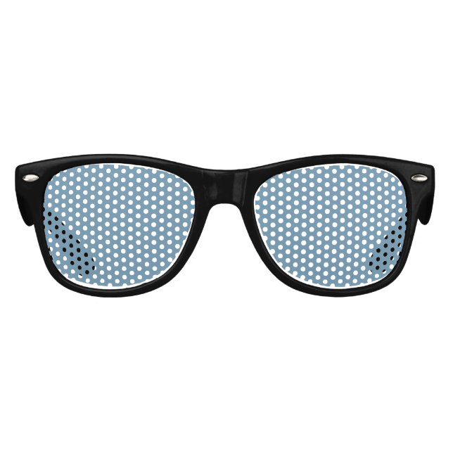 Blank Create Your Own - Grey Blue Kids Sunglasses (Front)
