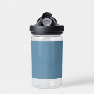 Blank Create Your Own - Grey Blue Water Bottle