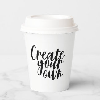 Blank Create Your Own Paper Cups