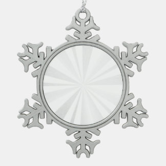 Blank - Create Your Own Personalized Snowflake Pewter Christmas Ornament