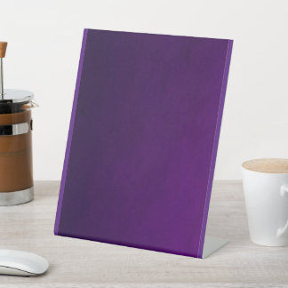 BLANK CREATE YOUR OWN PURPLE PEDESTAL SIGN