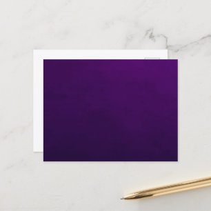 BLANK CREATE YOUR OWN PURPLE POSTCARD