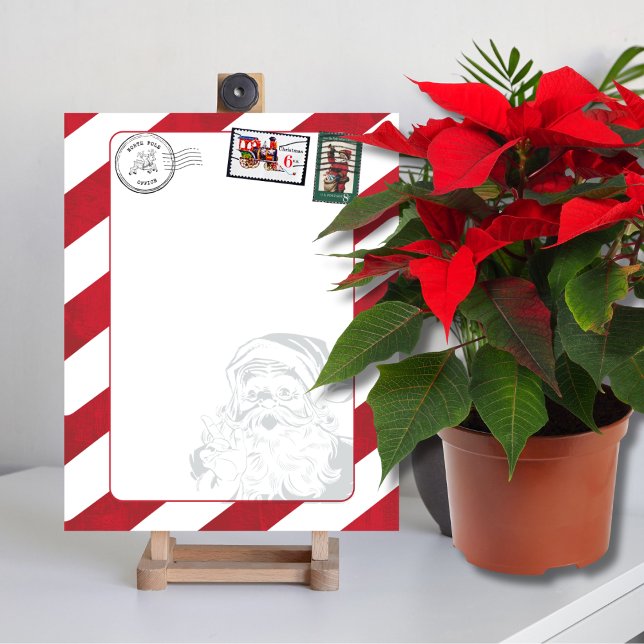 Blank Create Your Own Santa's North pole Postmark Poster (Creator Uploaded)