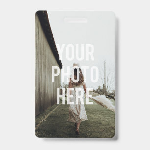 Blank Create Your Own Template Text Photo Image  Badge