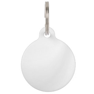 BLANK CREATE YOUR OWN WHITE PET ID TAG