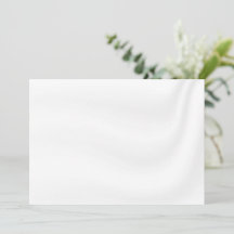 BLANK CREATE YOUR OWN WHITE SATIN INVITATION