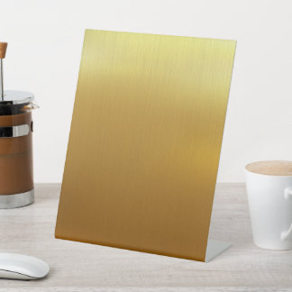 BLANK CRÉEZ VOTRE PROPRE SIGNE GOLD PEDESTAL