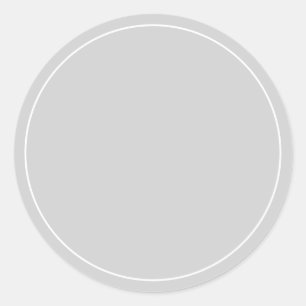 Blank Custom Colour Classic Round Sticker