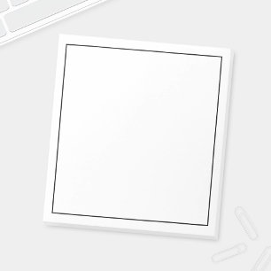 Blank Custom Colour Notepad